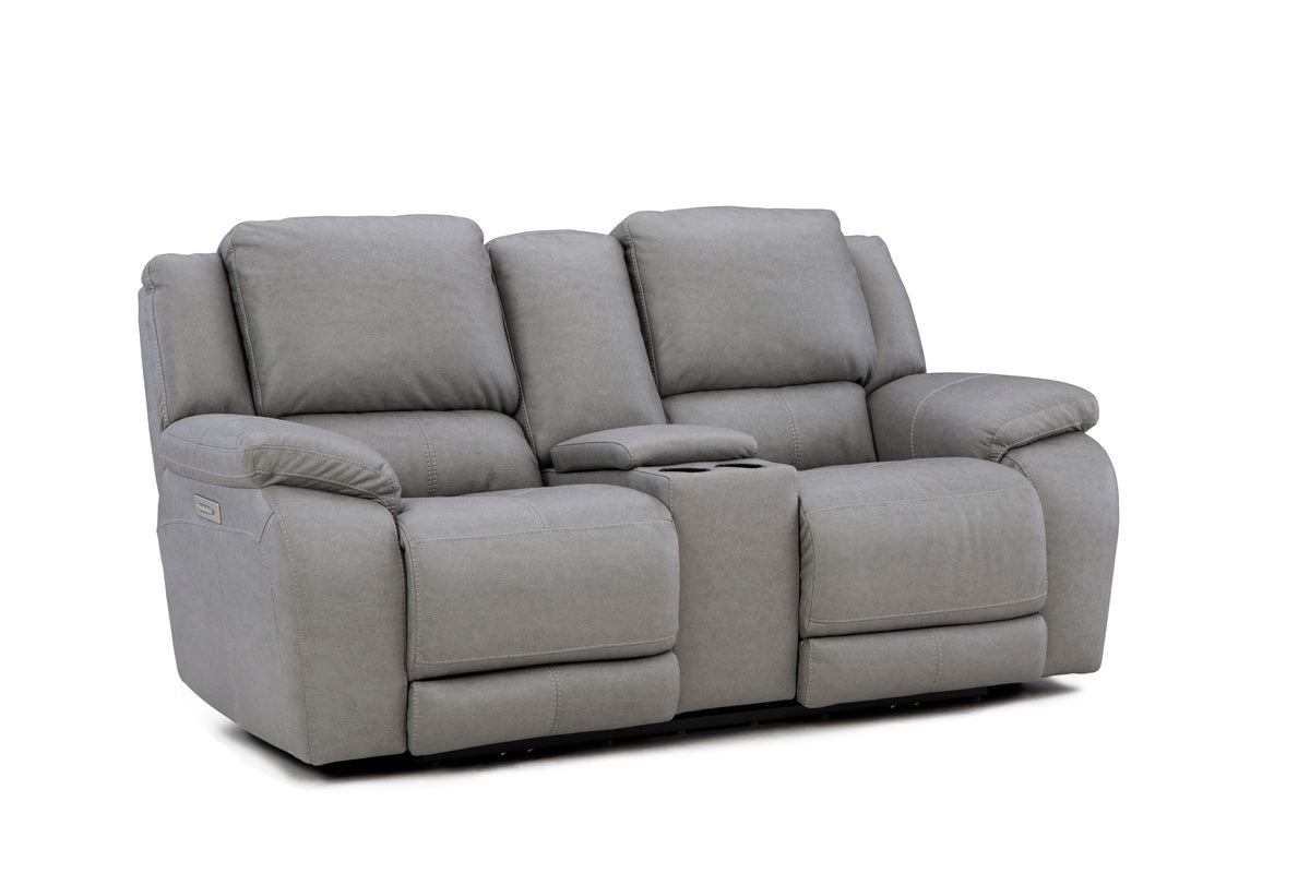 Dreamer Triple Power Reclining Console Loveseat w/Zero Gravity