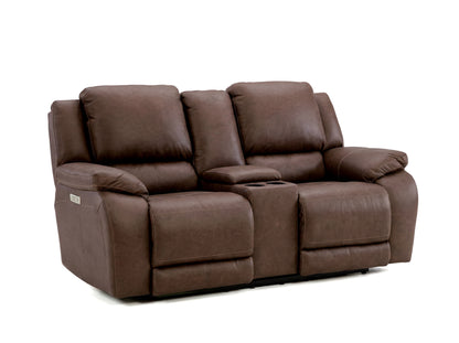 Dreamer Triple Power Reclining Console Loveseat w/Zero Gravity