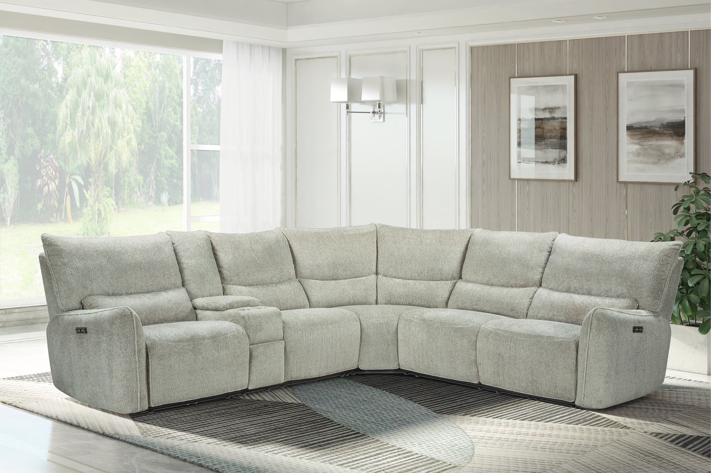 Remsen Latte 3 PC Reclining Sectional