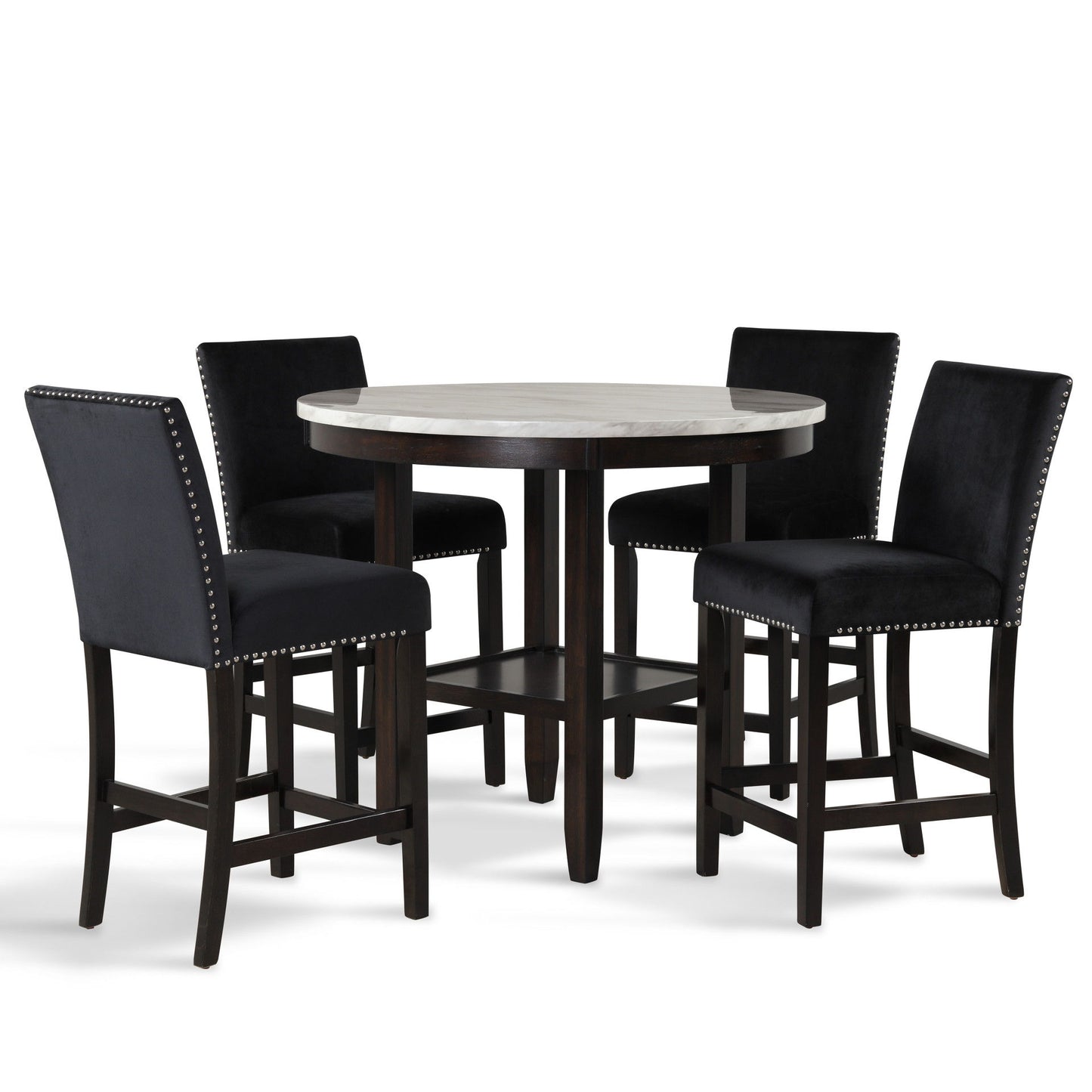 Celeste - Round Counter Table - Espresso