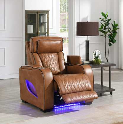 U72 - Power Reclining Chair - Brown