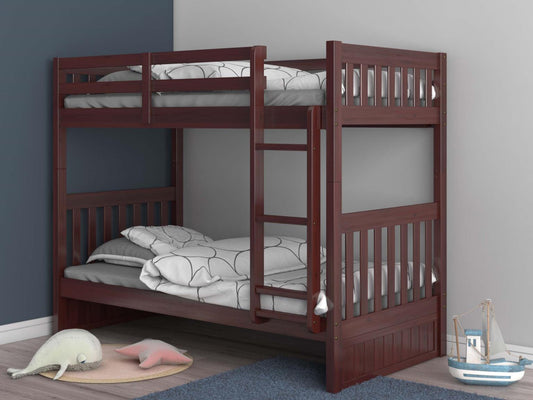 Bunk Bed in Merlot