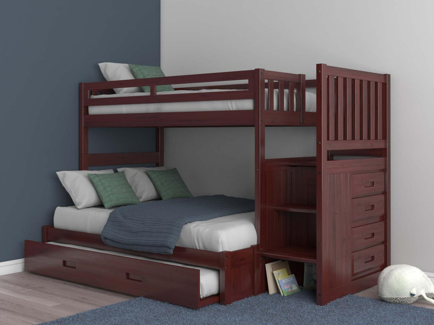 Stairbed in Merlot