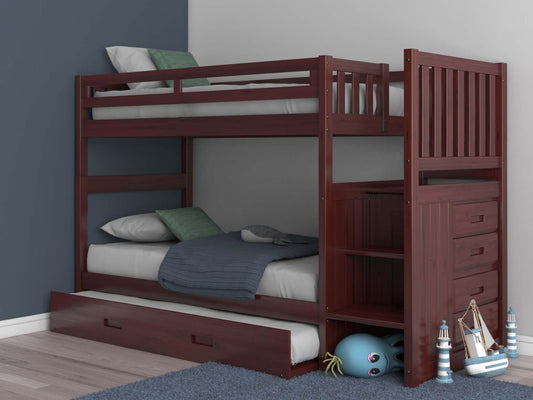 Stairbed in Merlot