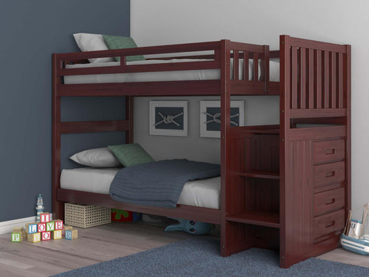 Stairbed in Merlot