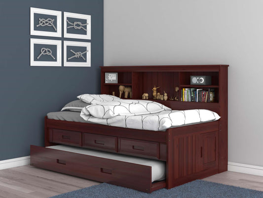 Bookcase Daybed in Merlot