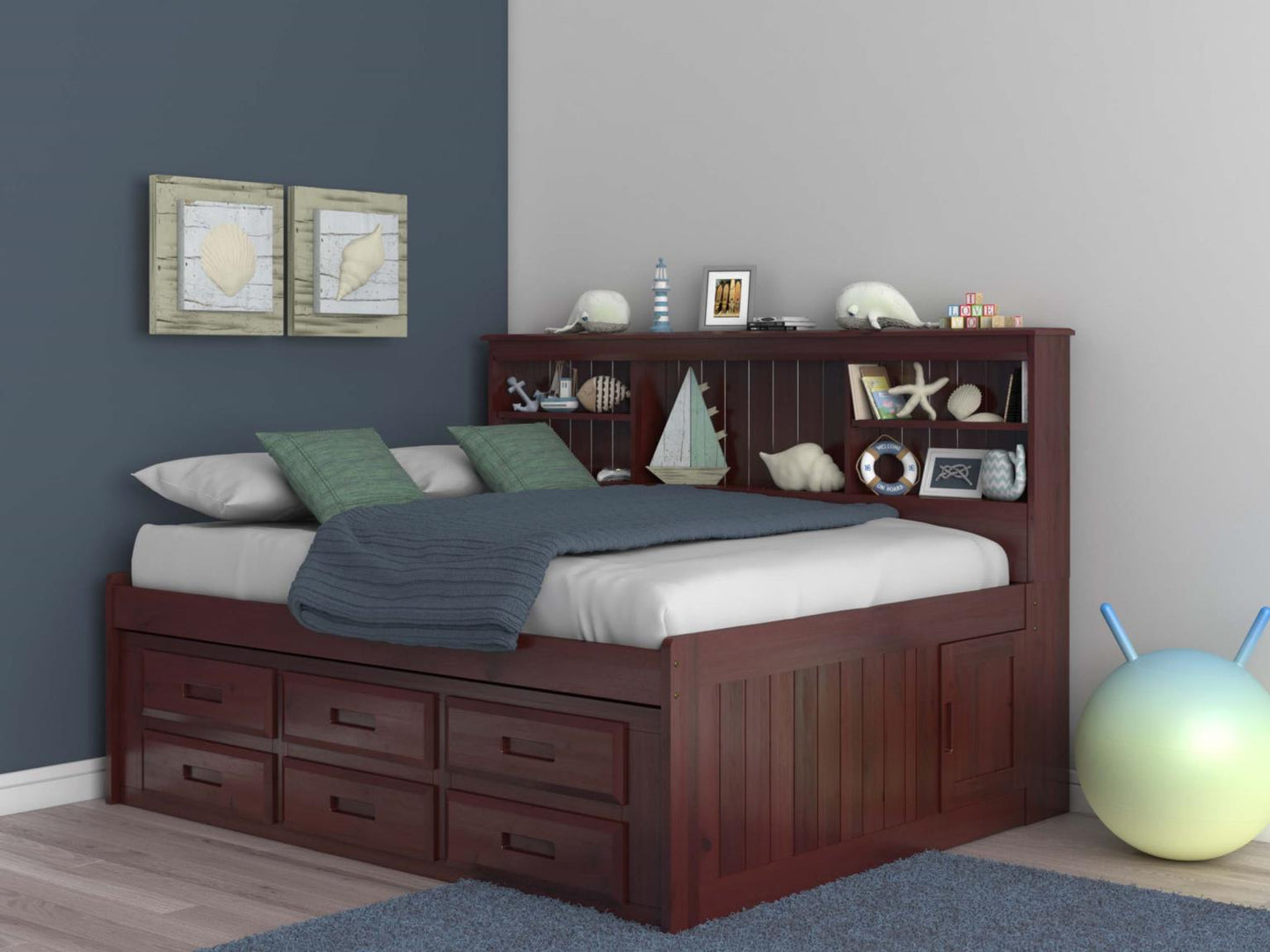 Bookcase Daybed in Merlot