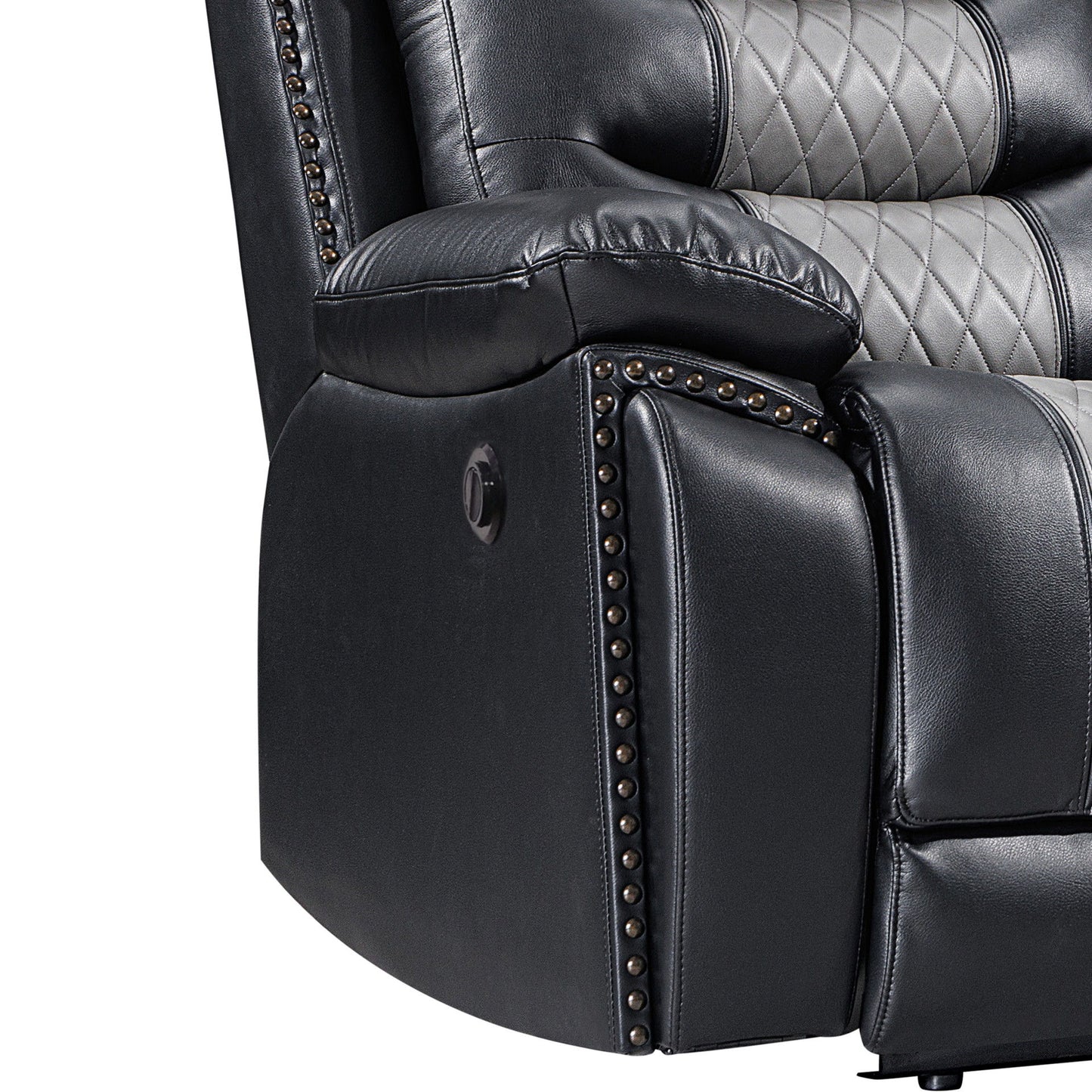 Nikko - Console Loveseat With Dual Recliners