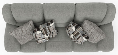 Trifecta - Sofa With 3 Recliners and Drop Down Table