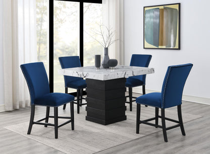 D138 - Counter Height Table - White / Black