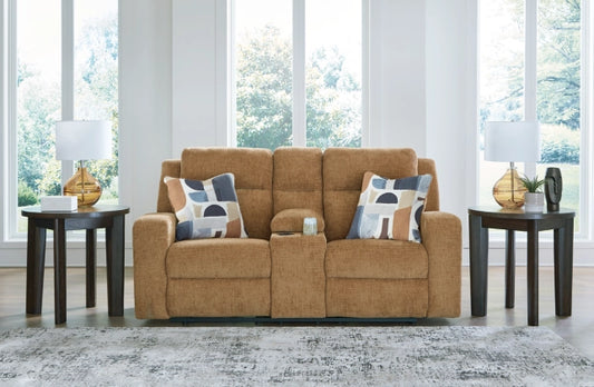 Kanlow Reclining Loveseat With Console