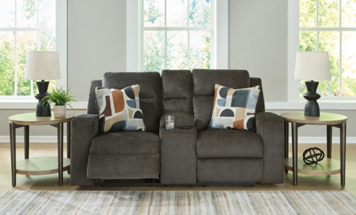 Kanlow Reclining Loveseat With Console