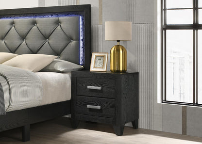 B385 - Nightstand - Black