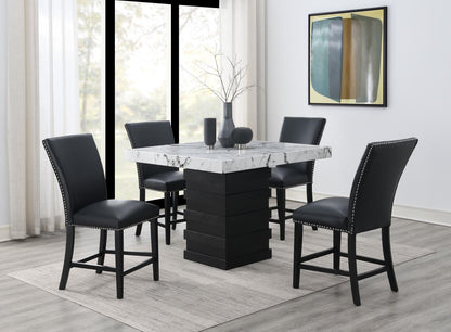 D138 - Counter Height Table - White / Black