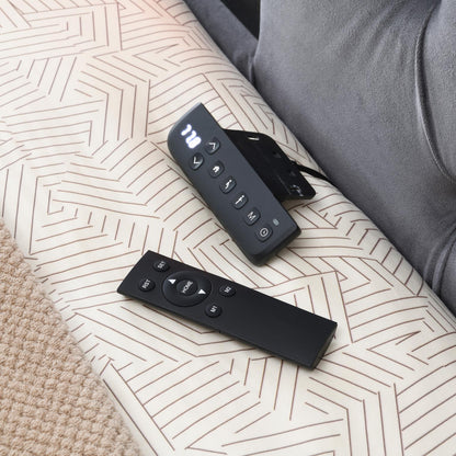B541 - Velvet Bed With Fireplace, TV Mount & Bluetooth Speaker & USB