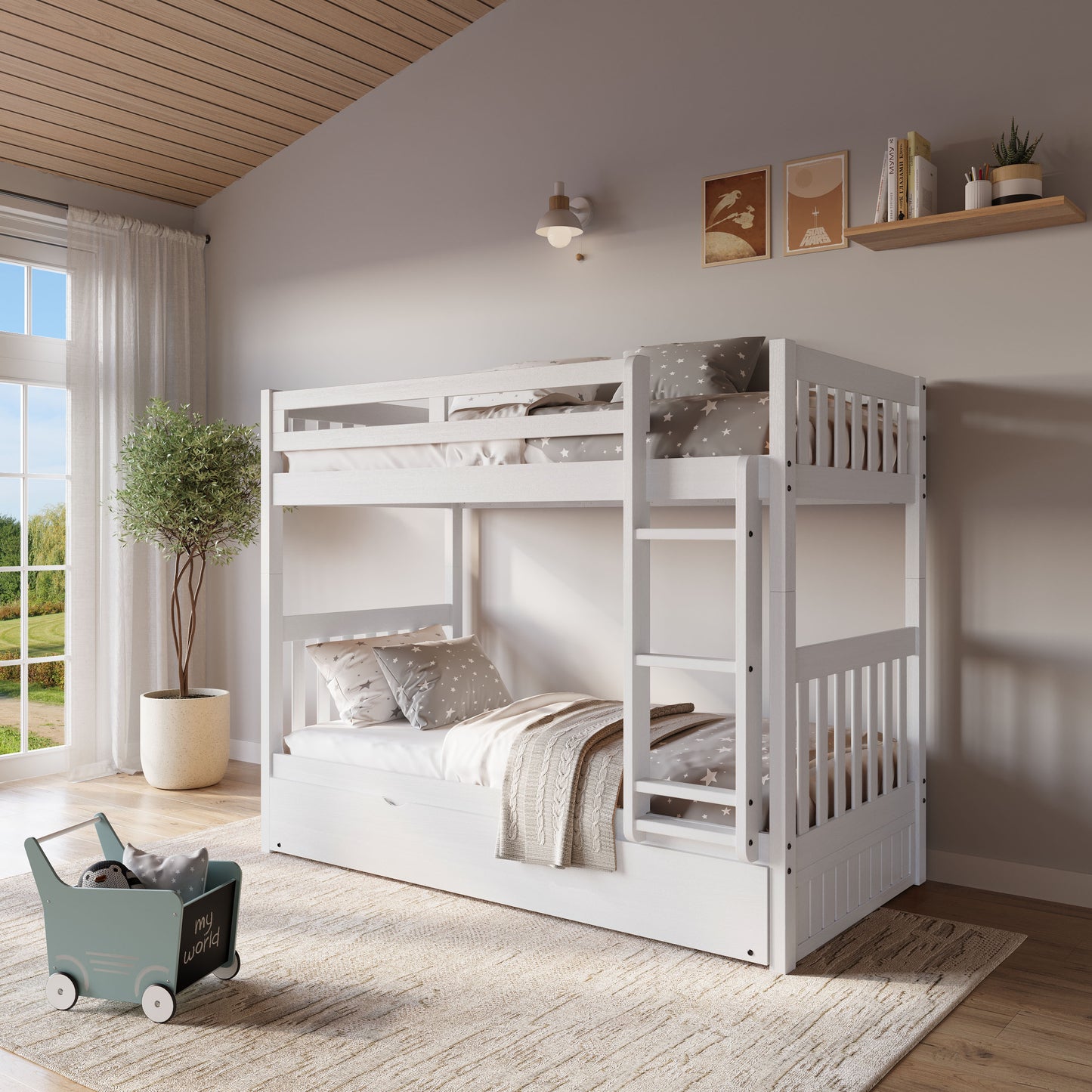 Bunk Bed in White