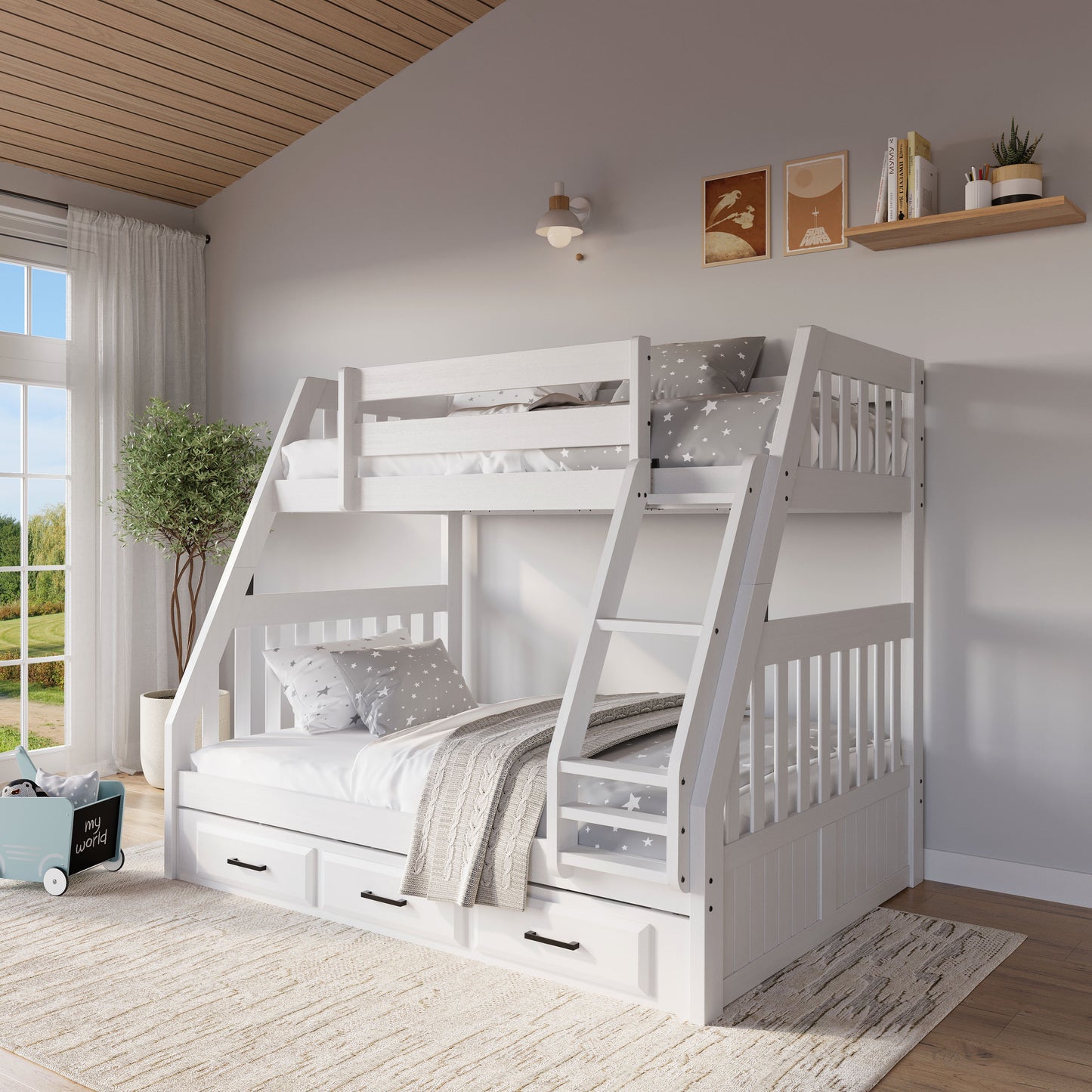 Bunk Bed in White