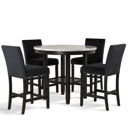 Celeste - Round Counter Table - Espresso