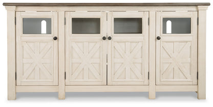 Bolanburg - Extra Large TV Stand - White / Brown / Beige
