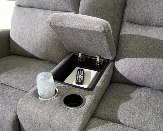 Gauntlet Reclining Loveseat w/Console