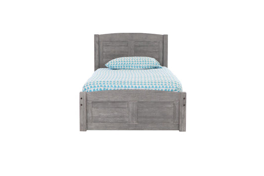 Platform Bed in Charcoal