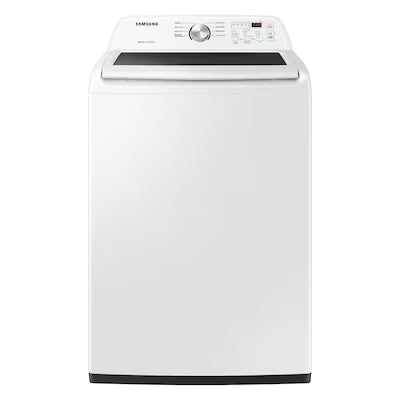 4.4 cu. ft. Top Load Washer in White with Agitator and Vibration Reduction