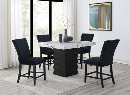 D138 - Counter Height Table - White / Black