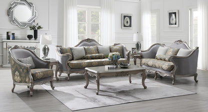 U198 - Traditional Loveseat - Gray