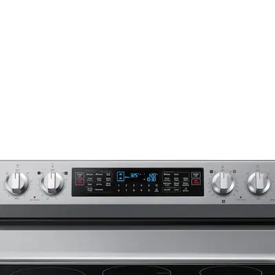 30 in. 5-Burner Element Smart Freestanding Double Oven Electric Range in Stainless Steel with Flex Duo