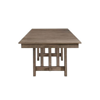 Harrisburg - Dining Table Top & Base - Brown