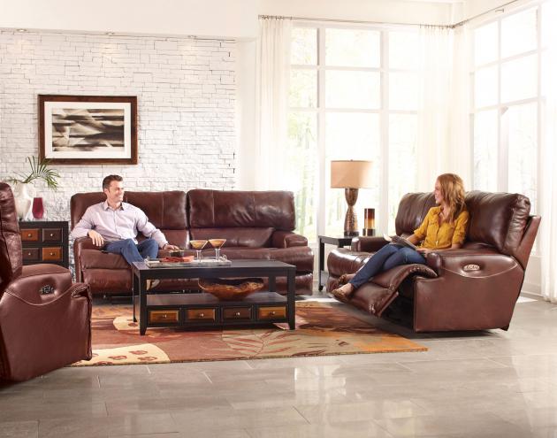 Wembley Lay Flat Reclining Console Loveseat