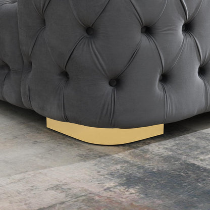 B541 - Velvet Bed With Fireplace, TV Mount & Bluetooth Speaker & USB