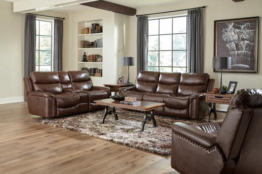 Ceretti Power Reclining Console Loveseat