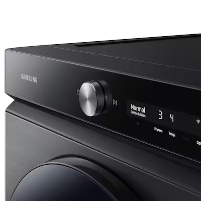 Bespoke 7.6 cu. ft. Ultra-Capacity Vented Smart Electric Dryer in Brushed Black with Super Speed Dry and AI Smart Dial