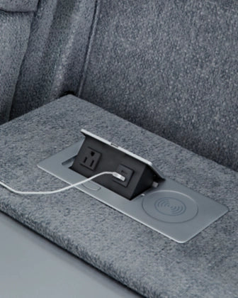 Studio Cave Next-Gen Nuvella™ Performance Fabric Dual Power Reclining Sofa