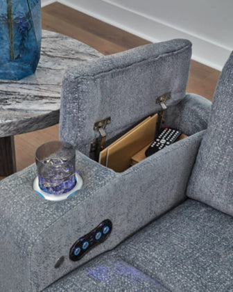 Studio Cave Next-Gen Nuvella™ Performance Fabric Dual Power Reclining Sofa