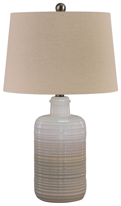 Marnina - Ceramic Table Lamp (Set of 2) - Taupe