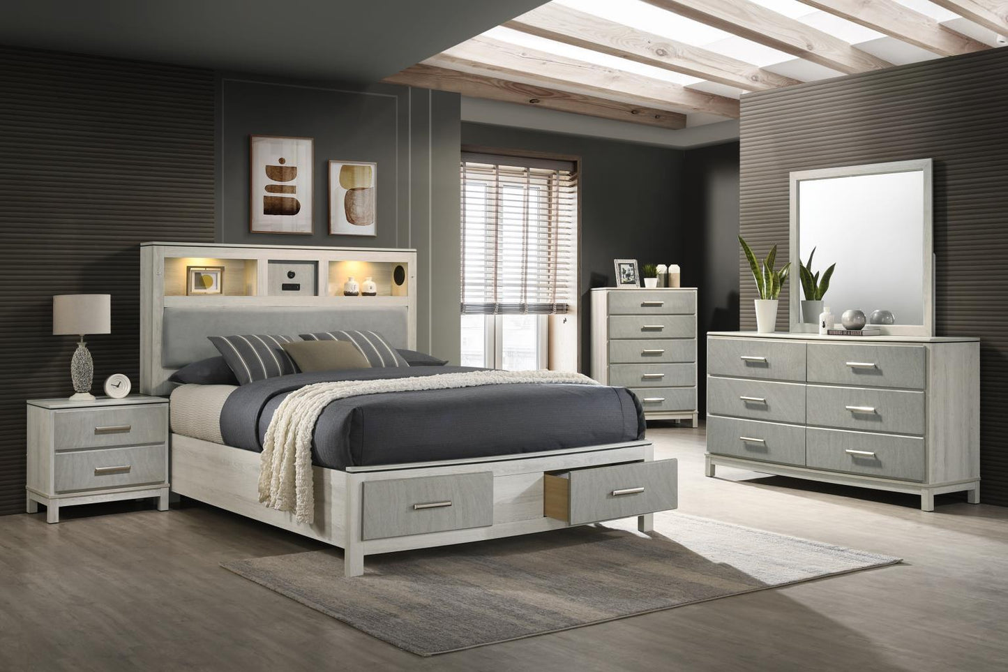 B261 - Bed With Speaker & LED