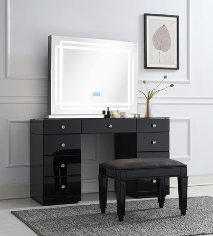 G-316 - Glamour Dresser & Stool - Black