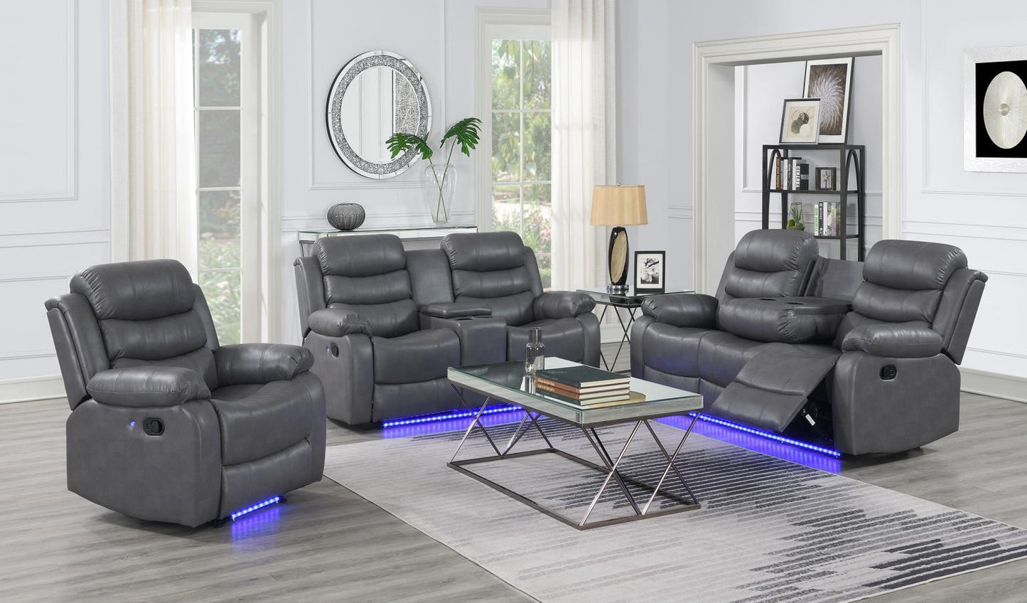 U156 - Motion LED Sofa - Gray