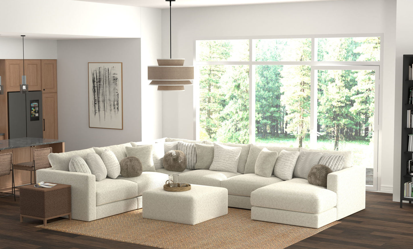 Ritzy - Modular Sofa And Included Cocktail Ottoman
