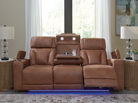 Clean-Slate Dual Power Reclining Sofa