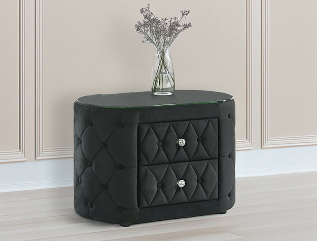 Voltare Night Stand Black