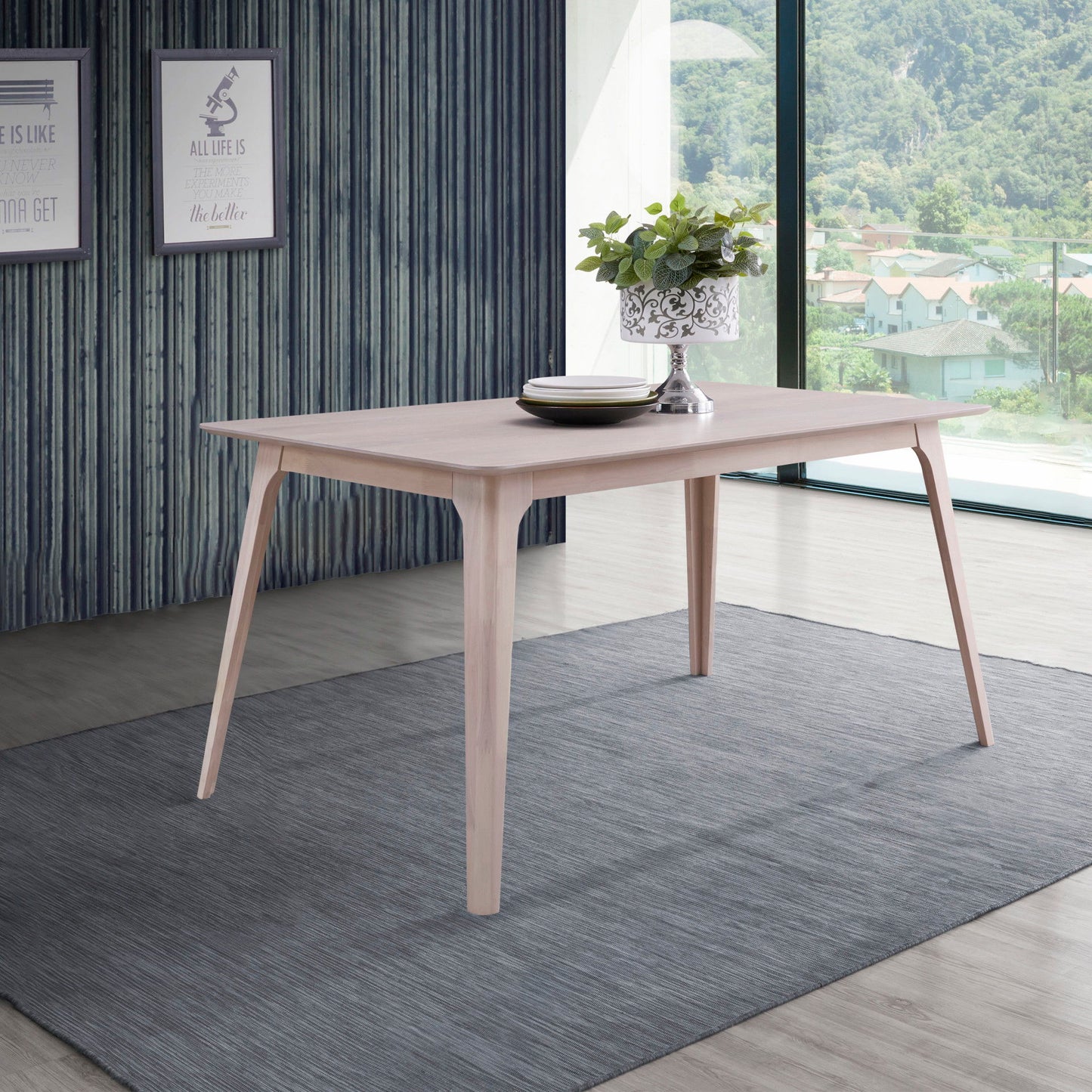 Oscar - 60" Table - White Ash