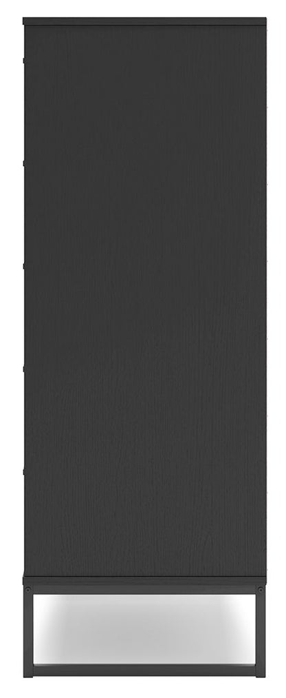 Socalle - Five Drawer Chest - Black