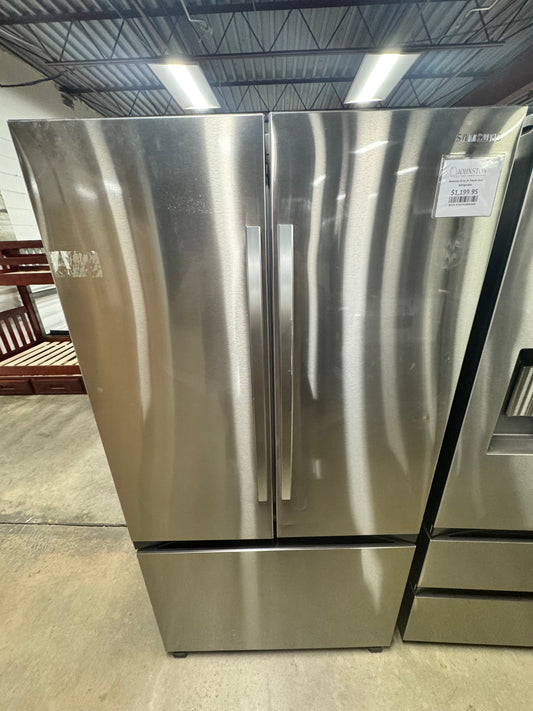 Samsung - 32 cu. ft. 3-Door French Door Smart Refrigerator with Dual Auto Ice Maker - Stainless Steel OUTLET