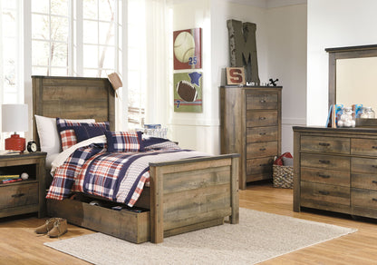 Trinell - Panel Bed