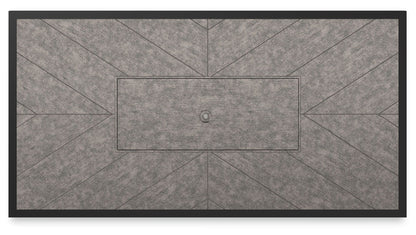Beachcroft - Rectangular Fire Pit Table - Black / Light Gray