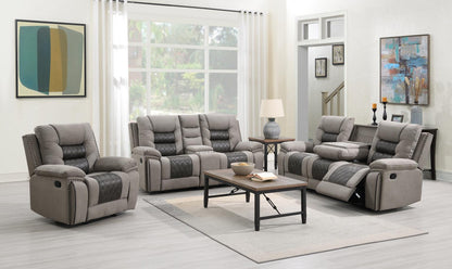 U142 - Motion Sofa With Drop Down, And Two Wireless Chargers - Charcoal