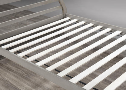 S090 - Twin / Full Bunk Bed - Light Gray